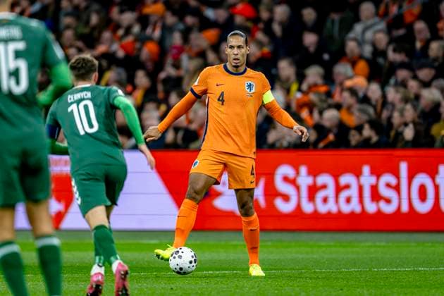 Netherlands defender Virgil van Dijk, during the match FOOTBALL EUROPEAN QUALIFIERS NETHERLANDS LITHUANIA at the Johan Cruijff ArenA for the FIFA World Cup 2026 UEFA Qualifiers Group G Matchday 10 season 2025 2026 in AMSTERDAM, Netherlands on 17 november 2025, photo by Stefan Koops EYE4images DeFodi Images