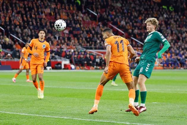 Cody Gakpo of the Netherlands Netherlands v Lithuania, FIFA World Cup, WM, Weltmeisterschaft, Fussball 2026 Qualifier, Netherlands v Lithuania, Johan Cruijff Arena, November 17, 2025, Amsterdam, Netherlands.