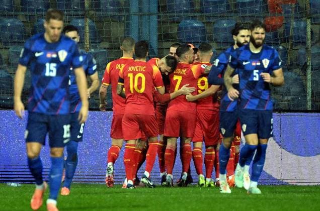 Football, World Cup Qualifier, Montenegro - Croatia