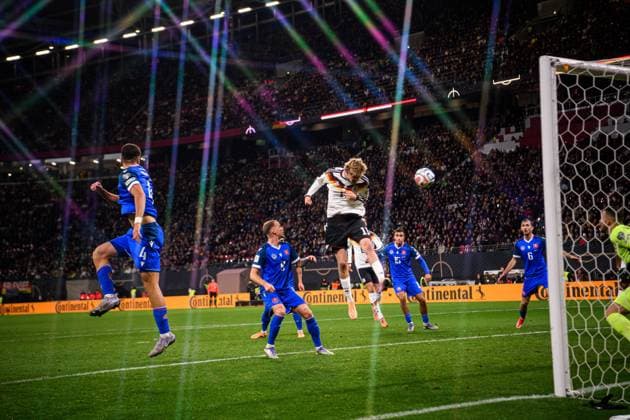 LEIPZIG, GERMANY - 17 NOVEMBER, 2025: Nick Woltemade, goal - The World Cup 2026 qualifying match Germany vs Slovakia at Red Bull Arena.  Copyright: xVitaliixKliuievx