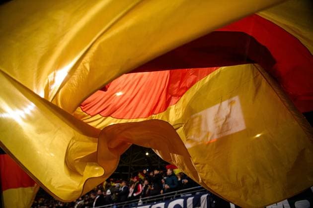 LEIPZIG, GERMANY - 17 NOVEMBER, 2025: flag - The World Cup 2026 qualifying match Germany vs Slovakia at Red Bull Arena.  Copyright: xVitaliixKliuievx