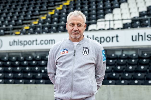 SSV Ulm 1846 Football 3 League, portrait date 2025 2026 Head coach Pavel Dotchev SSV Ulm 1846 Football 3 League, portrait date 2025 2026 Photo Lucca Fundel Ulm Donaustadion Ulm Baden Württemberg Germany