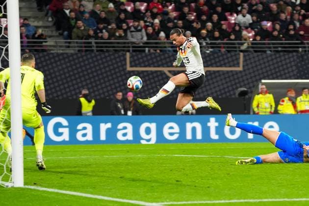 Leroy Sane Germany Germany scores the goal to make it 4 0 Leipzig 17 11 2025 Germany vs Slovakia, World Cup Qualification, Matchday 6