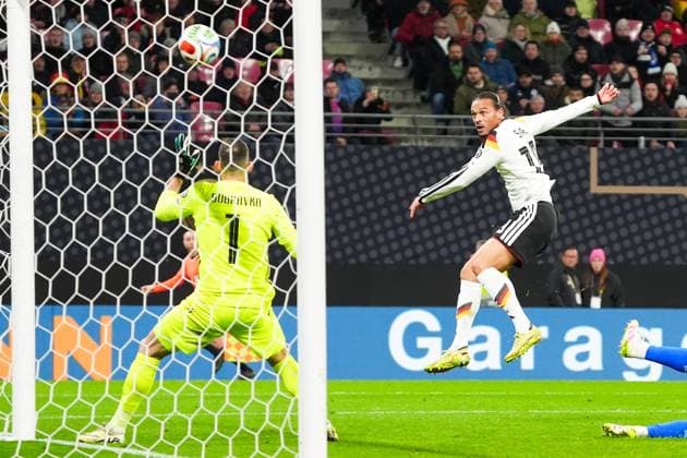 Leroy Sane Germany Germany scores the goal to make it 4 0 Leipzig 17 11 2025 Germany vs Slovakia, World Cup Qualification, Matchday 6