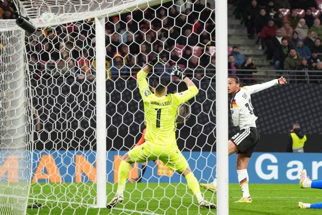 Leroy Sane Germany Germany scores the goal to make it 4 0 Leipzig 17 11 2025 Germany vs Slovakia, World Cup Qualification, Matchday 6