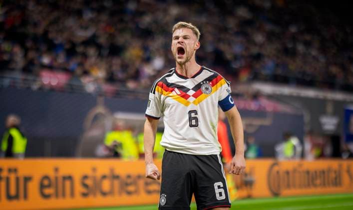 Leipzig, Germany 17th Nov 2025 Goal celebration Joshua Kimmich DFB Germany Slovakia Germany Slovakia 17 11 2025