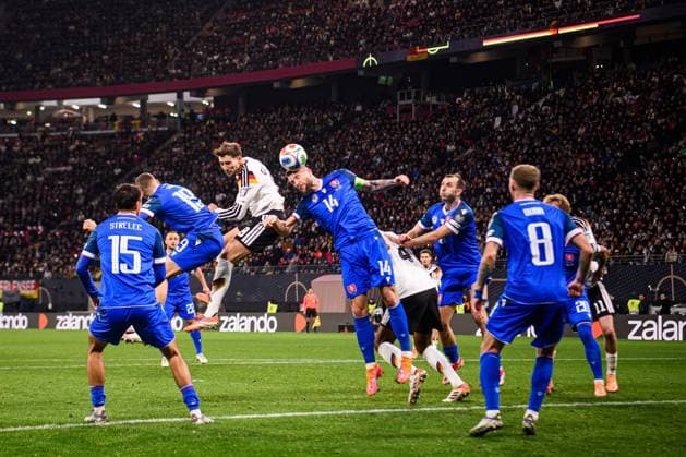 LEIPZIG, GERMANY - 17 NOVEMBER, 2025: Leon Goretzka - The World Cup 2026 qualifying match Germany vs Slovakia at Red Bull Arena.  Copyright: xVitaliixKliuievx