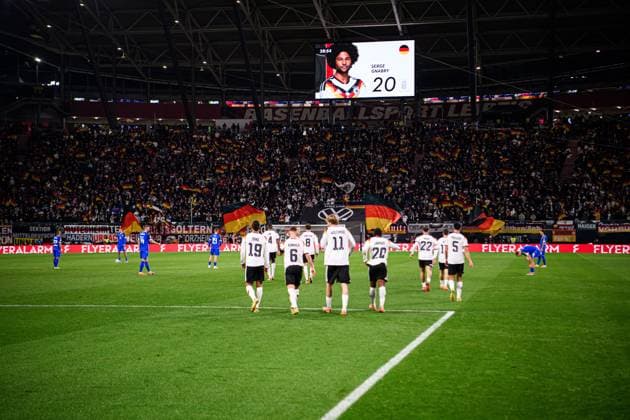 LEIPZIG, GERMANY - 17 NOVEMBER, 2025: - The World Cup 2026 qualifying match Germany vs Slovakia at Red Bull Arena.  Copyright: xVitaliixKliuievx