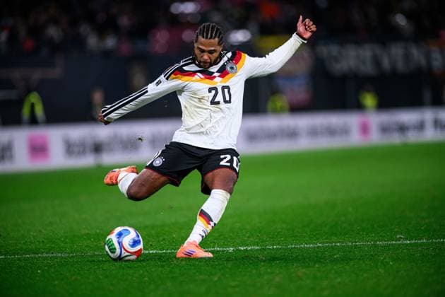LEIPZIG, GERMANY - 17 NOVEMBER, 2025: Serge Gnabry - The World Cup 2026 qualifying match Germany vs Slovakia at Red Bull Arena.  Copyright: xVitaliixKliuievx