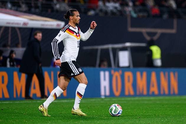 LEIPZIG, GERMANY - 17 NOVEMBER, 2025: Leroy Sane - The World Cup 2026 qualifying match Germany vs Slovakia at Red Bull Arena.  Copyright: xVitaliixKliuievx