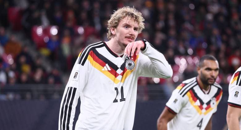 Leipzig, 17 11 2025, Red Bull Arena, Soccer, World Cup Qualification , BR Germany vs Slovakia , In the picture Nick Woltemade 11, DEU , Picture Point