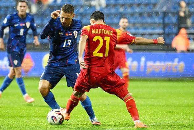 Podgorica, Montenegro, 171125. City Stadium. Football match of the 10th round of Group L of the European qualifiers for the FIFA World Cup, WM, Weltmeisterschaft, Fussball 2026, Montenegro - Croatia. In the photo: Nikola Vlasic. Photo: Tom Dubravec CROPIX Split CROATIA Copyright: xxTomxDubravecx crna_gora_hrvatska45-171125