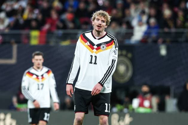 Sport, Football, UEFA European Qualifiers World Cup Qualifiers Europe Group A 10 Matchday Germany Slovakia 17 11 2025, Red Bull Arena Nick Woltemade Germany, 11 Leipzig Red Bull Arena Saxony Germany