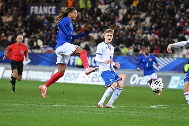 Football : France -U 21 v Iles Feroe -U 21 - UEFA European Under-21 Championship qualification SaÃ¯mon BouabrÃ of France during 2025 UEFA European Under-21 Championship qualification, Group C football match between France -U 21 and Iles FEROE -U 21 at the Alpes stadium Grenoble on November 17, 2025  Copyright: xALLILI_MOURADx
