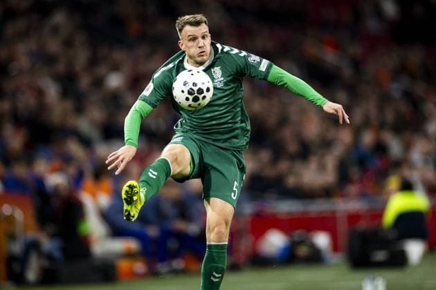 AMSTERDAM - Markas Beneta of Lithuania during the World Cup qualifying match between the Netherlands and Lithuania at the Johan Cruijff ArenA on November 17, 2025, in Amsterdam, Netherlands. ANP KOEN VAN WEEL FIFA 2026 World Cup Qualifier 2025-2026 xVIxANPxSportx xxANPxIVx 542372922 originalFilename: 542372922.jpg