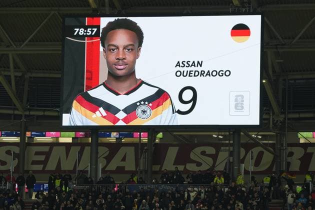 Goal on Assan Ouedraogos debut Germany Germany Leipzig 17 11 2025 Germany v Slovakia, World Cup qualifying, matchday 6