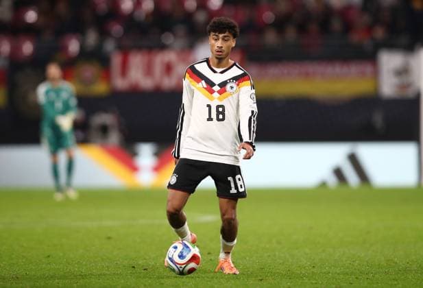 17 11 2025, xtgx, Football World Cup Qualification 2026, Germany Slovakia v l Nathaniel Brown German National Football Team DFB DFL DFB REGULATIONS PROHIBIT ANY USE OF PHOTOGRAPHS as IMAGE SEQUENCES and or QUASI VIDEO Leipzig