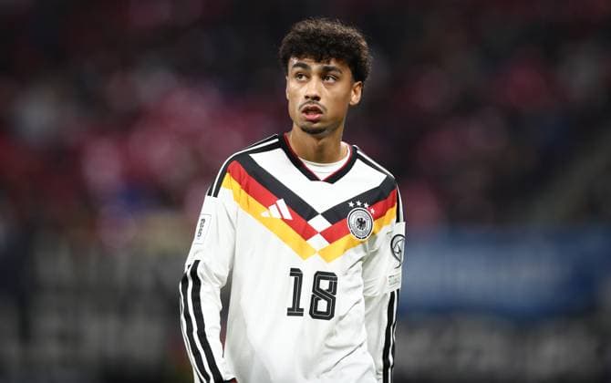 17 11 2025, xtgx, Football World Cup Qualification 2026, Germany Slovakia v l Nathaniel Brown German National Football Team DFB DFL DFB REGULATIONS PROHIBIT ANY USE OF PHOTOGRAPHS as IMAGE SEQUENCES and or QUASI VIDEO Leipzig