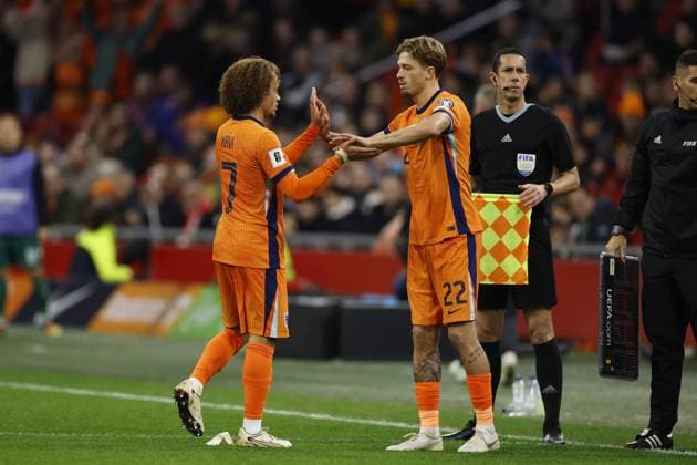 AMSTERDAM - Luciano Valente of the Netherlands will make his debut during the World Cup qualifying match between the Netherlands and Lithuania at the Johan Cruijff ArenA on November 17, 2025, in Amsterdam, Netherlands. ANP MAURICE VAN STEEN FIFA 2026 World Cup Qualifier 2025-2026 xVIxANPxSportx xxANPxIVx 542373868 originalFilename: 542373868.jpg