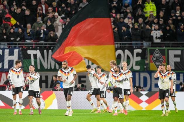 Soccer, World Cup Qualification, 20251117, Germany Slovakia In the picture Goal celebration cheers goal 3 0 Leipzig Red Bull Arena Saxony Germany Copyright: Passion2Press MarkusxFischerx