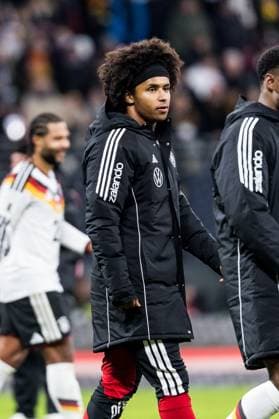 FIFA World Cup UEFA Qualifiers Germany Slovakia 17 11 2025 Karim Adeyemi Germany, 14 after the match FIFA World Cup UEFA Qualifiers Germany Slovakia Leipzig, Red Bull Arena, 17 11 2025 Copyright: xBEAUTIFULxSPORTS Wunderlx