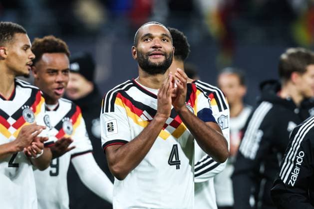 Sport, Football, UEFA European Qualifiers World Cup Qualifiers Europe Group A 10 Matchday Germany Slovakia 17 11 2025, Red Bull Arena Jonathan Tah Germany, 4 Leipzig Red Bull Arena Saxony Germany
