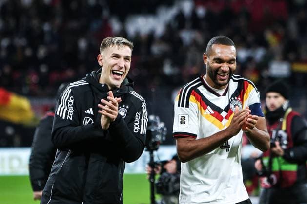 Sport, Football, UEFA European Qualifiers World Cup Qualifiers Europe Group A 10 Matchday Germany Slovakia 17 11 2025, Red Bull Arena Nico Schlotterbeck Germany, 15 Jonathan Tah Germany, 4 Leipzig Red Bull Arena Saxony Germany