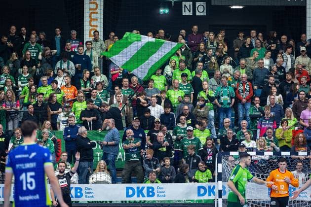 17 11 2025, xovx, Handball Daikin Handball Bundesliga, HSG Wetzlar VfL Gummersbach Fans of HSG Wetzlar at the Buderus Arena in Wetzlar Wetzlar Buderus Arena Hessen Germany EN