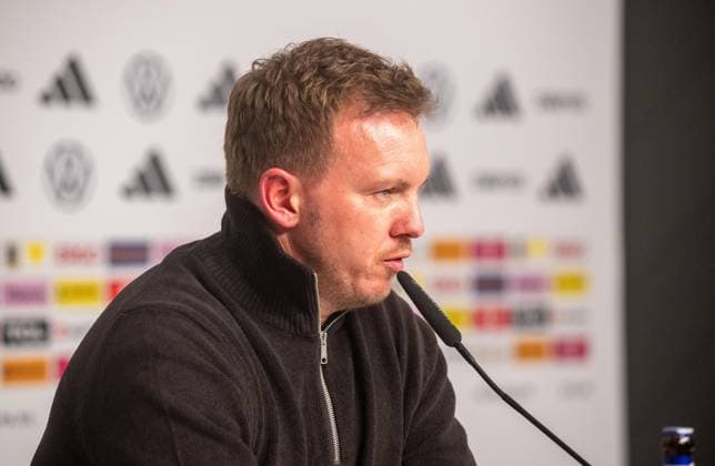 Soccer, Men, Season 2025 26, World Cup Qualification Group A, Matchday 10 in Leipzig, Germany Slovakia, Coach Julian Nagelsmann Germany , 17 11 2025, Copyright: xMatthiasxKochx