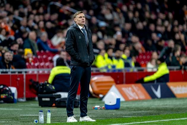 Lithuania coach Edgaras Jankauskas, during the match FOOTBALL EUROPEAN QUALIFIERS NETHERLANDS LITHUANIA at the Johan Cruijff ArenA for the FIFA World Cup 2026 UEFA Qualifiers Group G Matchday 10 season 2025 2026 in AMSTERDAM, Netherlands on 17 november 2025, photo by Stefan Koops EYE4images DeFodi Images