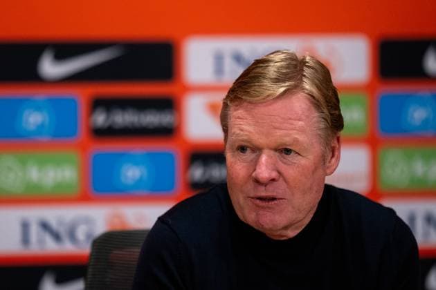 AMSTERDAM, NETHERLANDS - NOVEMBER 17: Netherlands head coach Ronald Koeman attends a press conference, PK, Pressekonferenz after the FIFA World Cup, WM, Weltmeisterschaft, Fussball 2026 qualifier match between Netherlands and Lithuania at Johan Cruijff Arena on November 17, 2025 in Amsterdam, Netherlands. (Photo by Rene Nijhuis) SPO  Copyright: xRenexNijhuis