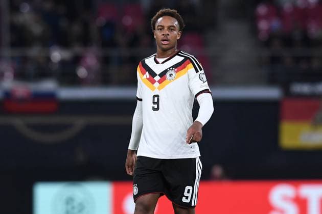 Soccer World Cup Qualification Germany Slovakia on 17 11 2025 at the Red Bull Arena in Leipzig Assan Ouedraogo Germany DFB regulations prohibit any use of photographs as image sequences and or quasi video xRx