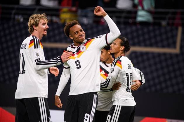 LEIPZIG, GERMANY - 17 NOVEMBER, 2025: Nick Woltemade, Assan Ouedraogo - The World Cup 2026 qualifying match Germany vs Slovakia at Red Bull Arena.  Copyright: xVitaliixKliuievx