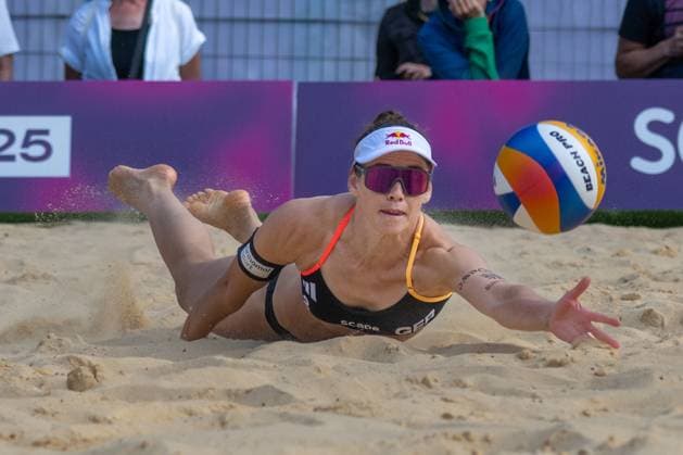 RECORD DATE NOT STATED ADELAIDE, AUSTRALIA - NOVEMBER 18: Cinja Tillmann (Player 2 - GER) during the Beach volleyball, Beachvolleyball World Championships at Adelaide on November 18, 2025 in Adelaide, Australia. Australia Copyright: xBEAUTIFULxSPORTS PeterxWeberx