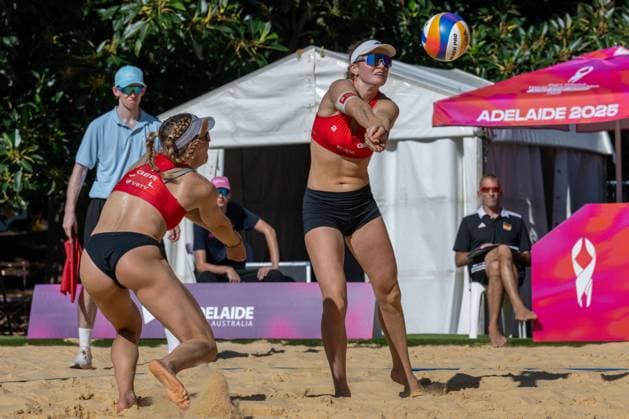 RECORD DATE NOT STATED ADELAIDE, AUSTRALIA - NOVEMBER 18: Lea Sophie Kunst (Player 2 - GER) during the Beach volleyball, Beachvolleyball World Championships at Adelaide on November 18, 2025 in Adelaide, Australia. Australia Copyright: xBEAUTIFULxSPORTS PeterxWeberx