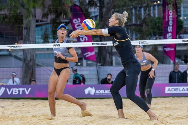 RECORD DATE NOT STATED ADELAIDE, AUSTRALIA - NOVEMBER 18: Louisa Lippmann (Player 2 - GER) during the Beach volleyball, Beachvolleyball World Championships at Adelaide on November 18, 2025 in Adelaide, Australia. Australia Copyright: xBEAUTIFULxSPORTS PeterxWeberx