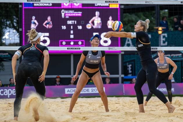 RECORD DATE NOT STATED ADELAIDE, AUSTRALIA - NOVEMBER 18: Louisa Lippmann (Player 2 - GER) during the Beach volleyball, Beachvolleyball World Championships at Adelaide on November 18, 2025 in Adelaide, Australia. Australia Copyright: xBEAUTIFULxSPORTS PeterxWeberx
