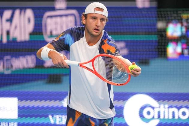 Federico ARNABOLDI (ITA) during ATP, Tennis Herren Challenger Bergamo, International Tennis match in Bergamo, Italy, November 18 2025  Copyright: xRobertaxCorradin IPAxSportx xipa-agency.netx xx IPA_68085194 IPA_Agency_IPA68085194