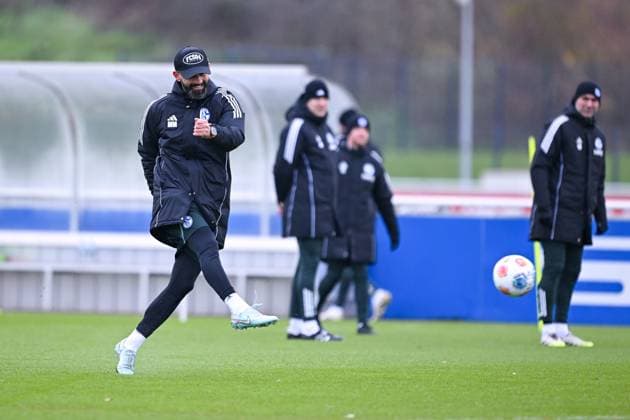 Football, 2nd BL, FC Schalke 04, Training