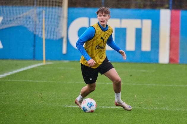 18 11 2025, Football, Men, 2 BL Bundesliga , Season 2025 2026, Training Holstein Kiel KSV Frederik Roslyng Kiel Holstein Stadion, Projensdorf Schleswig Holstein Germany