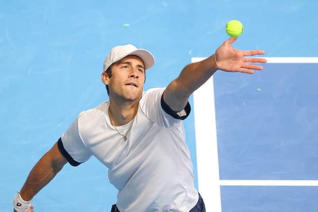 Alexander DONSKI (BUL) during ATP, Tennis Herren Challenger Bergamo, International Tennis match in Bergamo, Italy, November 18 2025  Copyright: xRobertaxCorradin IPAxSportx xipa-agency.netx xx IPA_68088968 IPA_Agency_IPA68088968