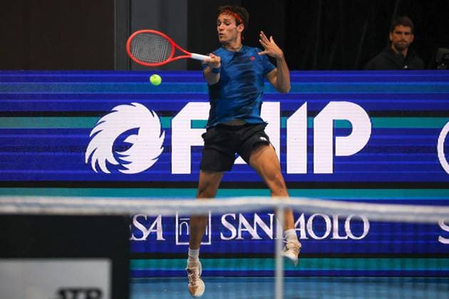 Fausto TABACCO (ITA) during ATP, Tennis Herren Challenger Bergamo, International Tennis match in Bergamo, Italy, November 18 2025  Copyright: xRobertaxCorradin IPAxSportx xipa-agency.netx xx IPA_68088995 IPA_Agency_IPA68088995