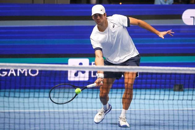 Alexander DONSKI (BUL) during ATP, Tennis Herren Challenger Bergamo, International Tennis match in Bergamo, Italy, November 18 2025  Copyright: xRobertaxCorradin IPAxSportx xipa-agency.netx xx IPA_68089011 IPA_Agency_IPA68089011