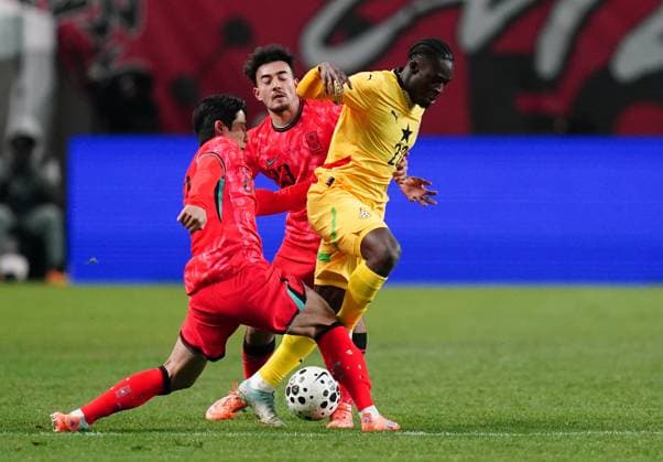 Friendly football match ( South Korea vs Ghana - 20251118 ) SEOUL, SOUTH KOREA, NOV 18: Kamaldeen Sulemana of Ghana National Football Team during the friendly football match match between South Korea National Football Team and Ghana National Football Team at the Seoul World Cup Stadium in Seoul, South Korea on November 18, 2025. (Editorial Use Only) Seoul the Seoul World Cup Stadium South Korea 8240_285892 Copyright: xSeokyongxLee PentaxPressx
