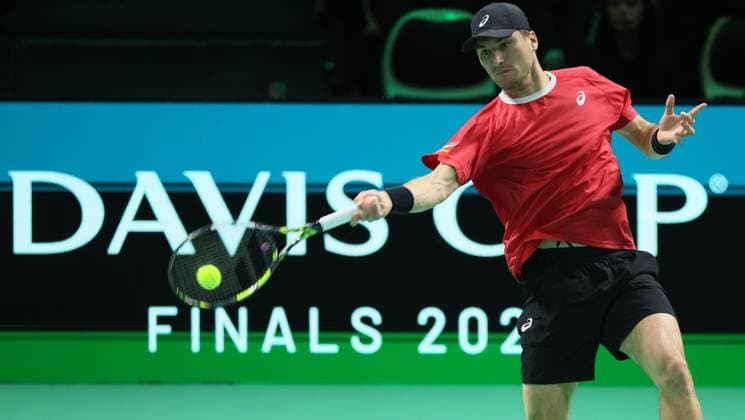 Tennis, Davis Cup in Bologna, Belgium - France