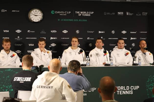 Tennis, Davis Cup Final 2025, team Germany, Bologna, Italy, November 18, 2025. Photo Felice Calabro  Copyright: xFelicexCalabro x xipa-agency.netx xFELICExCALABRO x IPA_Agency_IPA68088917