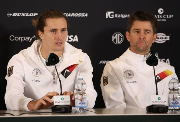 Tennis, Davis Cup in Bologna, Team Germany, Press conference