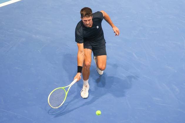 Nerman FATIC (BIH) during ATP, Tennis Herren Challenger Bergamo, International Tennis match in Bergamo, Italy, November 18 2025  Copyright: xRobertaxCorradin IPAxSportx xipa-agency.netx xx IPA_68090651 IPA_Agency_IPA68090651