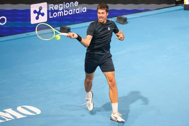 Nerman FATIC (BIH) during ATP, Tennis Herren Challenger Bergamo, International Tennis match in Bergamo, Italy, November 18 2025  Copyright: xRobertaxCorradin IPAxSportx xipa-agency.netx xx IPA_68090654 IPA_Agency_IPA68090654