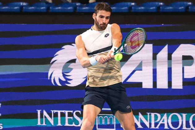 Andrea Pellegrino (ITA) during ATP, Tennis Herren Challenger Bergamo, International Tennis match in Bergamo, Italy, November 18 2025  Copyright: xRobertaxCorradin IPAxSportx xipa-agency.netx xx IPA_68090669 IPA_Agency_IPA68090669